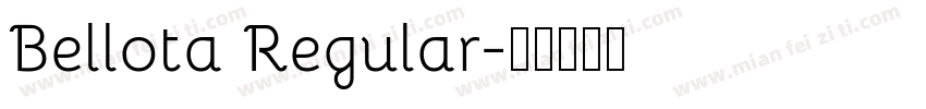 Bellota Regular字体转换